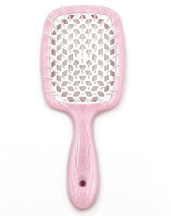Janeke Superbrush - Гребінець для волосся Рожева з білим