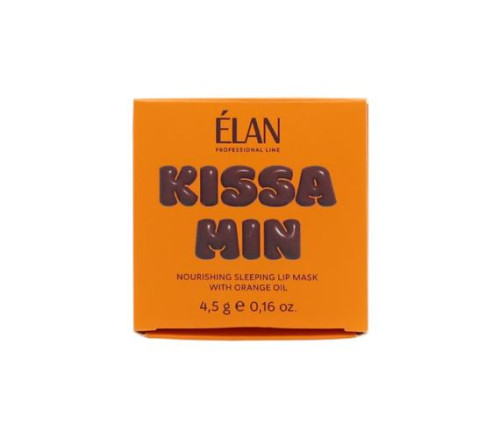 Elan Professional - Живильна нічна маска для губ з олією апельсина Kissamin 4.5 г