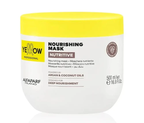 Yellow Nutritive Argan & Coconut Mask - Маска живильна для волосся 500 мл