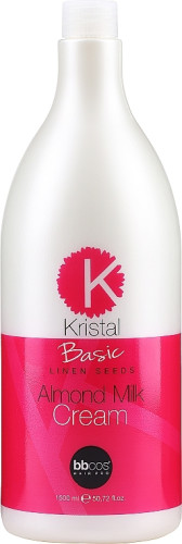 BBcos Kristal Basic Linen Seeds Almond Milk - Бальзам з мигдальним молочком для волосся 1500 мл