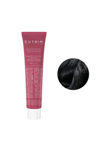 Cutrin Aurora Permanent Hair Color - Краска для волос 60 мл 1.0 Черный