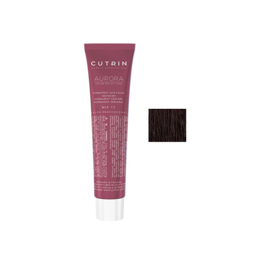 Cutrin Aurora Permanent Hair Color - Краска для волос 60 мл 3.5 Беззвездная ночь