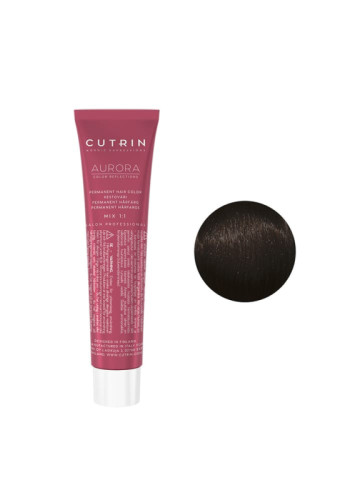Cutrin Aurora Permanent Hair Color - Краска для волос 60 мл 4.16 Темный Камень