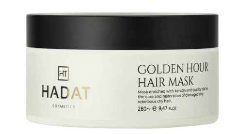 HADAT Golden Hour Hair Mask - Золотая интенсивно восстанавливающая маска для волос 280 мл