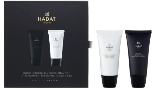 HADAT Hydro Moisture Shampoo - Подарочный набор для интенсивного увлажнения волос 70 мл +70 мл набор