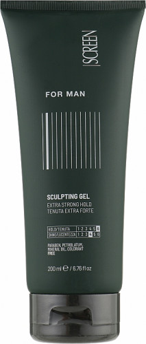 Screen For Man Sculpting Gel Гель екстрасильної фіксації для волосся 200 мл