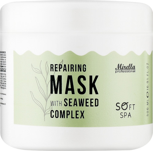 Mirella Professional Soft Spa - Маска с комплексом морских водорослей для восстановления волос 500 мл