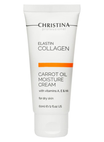 CHRISTINA Elastin Collagen Carrot Oil Moisture Cream - Зволожувальний крем із морквяною олією для сухої 60 мл