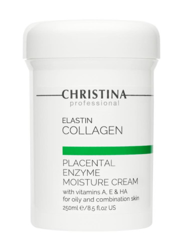 CHRISTINA Elastin Collagen Placental Enzyme Moisture Cream - Увлажняющий крем для жирной и комбинированной кожи  250 мл