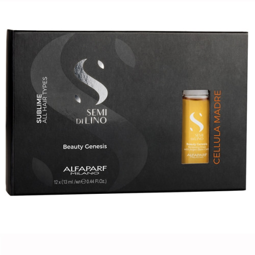 Alfaparf Semi di Lino Sublime Cel Madre Beauty Genesis - Концентрат для восстановления волос в ампулах 12 x 13 мл