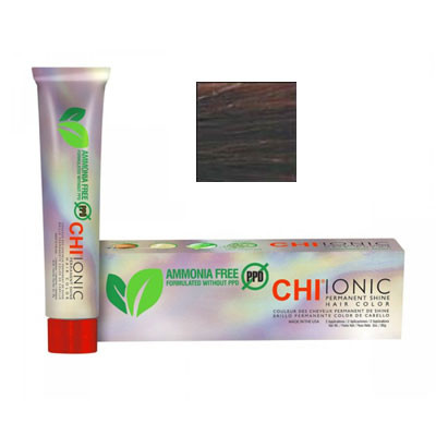 CHI Ionic Permanent Shine Hair Color - Безаммиачная краска 90 мл 4RB - Красный темный шатен