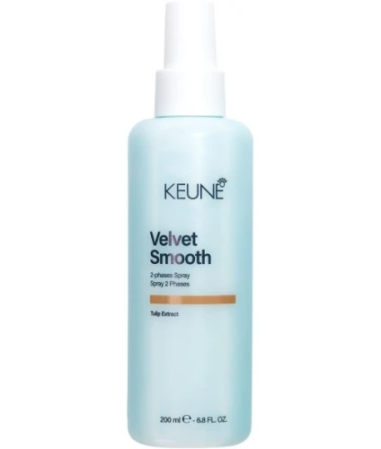 Keune Velvet Smooth 2 Phase Spray - Двофазний спрей для розгладження і пом'якшення волосся 200 мл