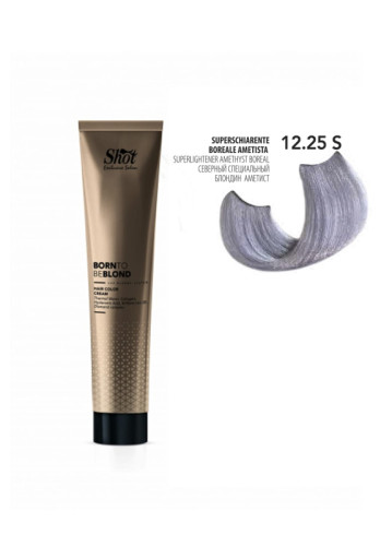 Shot Born To Be Blond Hair Color Cream - Крем-фарба для волосся 100 мл 12.25S Північний спеціальний блонд аметист 