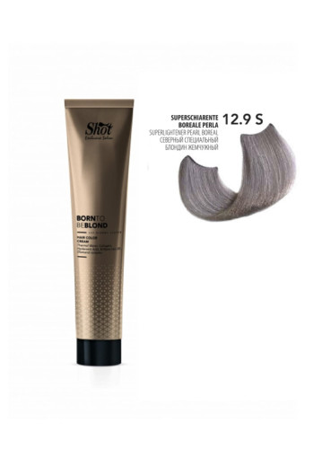 Shot Born To Be Blond Hair Color Cream - Крем-фарба для волосся 100 мл 12.9S Північний спеціальний блонд перламутровий 