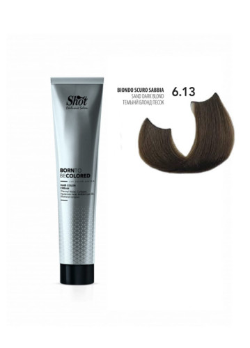 Shot Born To Be Colored Hair Color Cream - Крем-фарба для волосся 100 мл 6.13 Темний блонд пісок