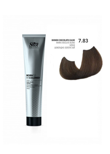 Shot Born To Be Colored Hair Color Cream - Крем-фарба для волосся 100 мл 7.83 Блонд шоколадно-золотистий