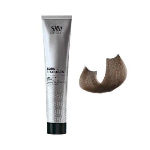 Shot Born To Be Colored Hair Color Cream - Крем-краска для волос 100 мл 8.18 Светлый блонд тик