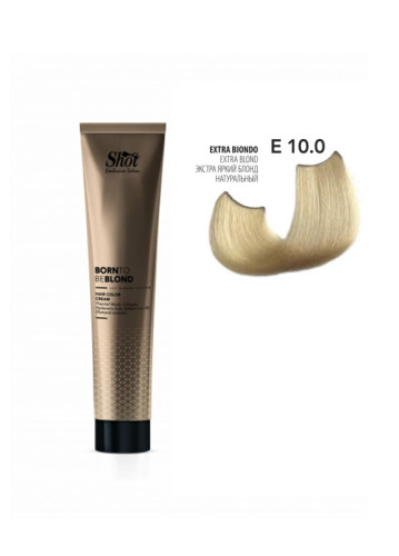 Shot Born To Be Blond Hair Color Cream - Крем-фарба для волосся 100 мл 10.0 Екстра яскравий блонд натуральний