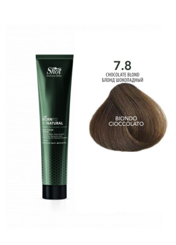 Shot Born To Be Natural - Крем-фарба без аміаку 100 мл 7.8 - Блонд шоколадний
