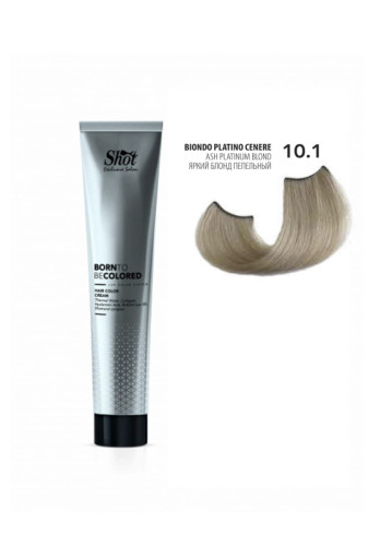 Shot Born To Be Colored Hair Color Cream - Крем-краска для волос 100 мл 10.1 Яркий блонд пепельный