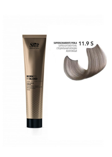 Shot Born To Be Blond Hair Color Cream - Крем-фарба для волосся 100 мл 11.9S Спеціальний блонд перламутровий 