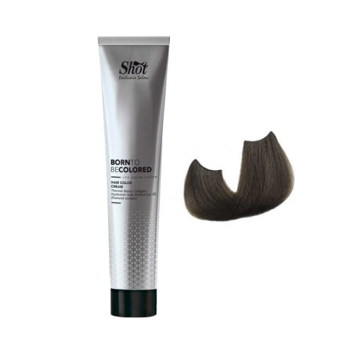 Shot Born To Be Colored Hair Color Cream - Крем-краска для волос 100 мл 5.00 Светло-каштановый интенсивный