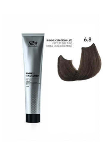 Shot Born To Be Colored Hair Color Cream - Крем-фарба для волосся 100 мл 6.8 Темний блонд шоколадний