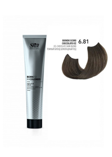 Shot Born To Be Colored Hair Color Cream - Крем-фарба для волосся 100 мл 6.81 Темний блонд шоколадний лід