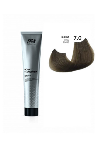Shot Born To Be Colored Hair Color Cream - Крем-фарба для волосся 100 мл 7.0 Блонд