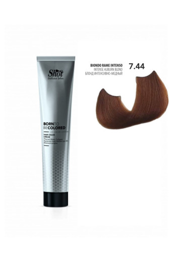 Shot Born To Be Colored Hair Color Cream - Крем-фарба для волосся 100 мл 7.44 Блонд інтенсивно-мідний