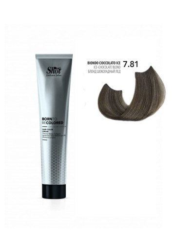 Shot Born To Be Colored Hair Color Cream - Крем-фарба для волосся 100 мл 7.81 Блонд шоколадний лід