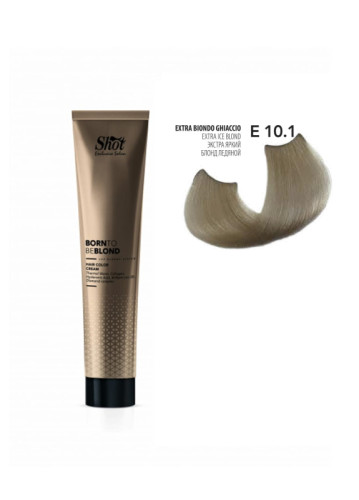 Shot Born To Be Blond Hair Color Cream - Крем-фарба для волосся 100 мл 10.1 Екстра яскравий блонд крижаний