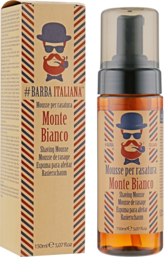 Barba Italiana Monte Bianco - Мусс-пена для бритья 150 мл
