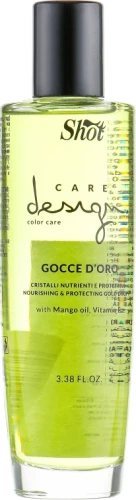 Shot Care Design Color Care Nourishing Protecting Gold Drops - Кристали золоті для фарбованого волосся 100 мл