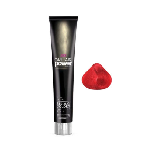 Shot On Hair Power Color - Крем-фарба для волосся 100 мл Червоний