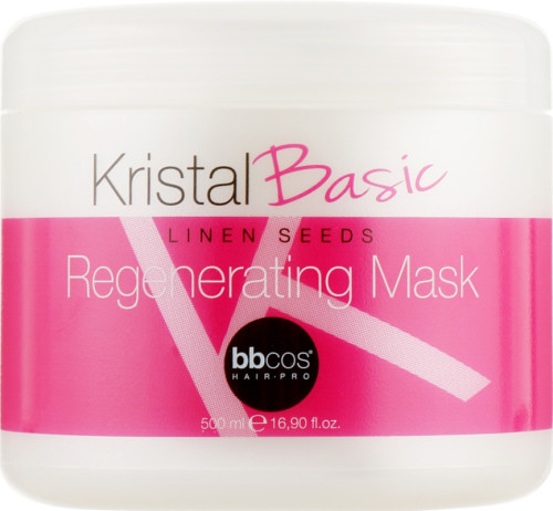 BBcos Kristal Basic Linen Seeds Regenerating Mask - Маска регенеруюча для волосся 500 мл