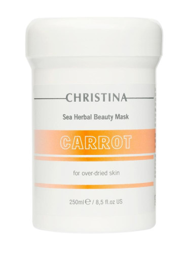 CHRISTINA Sea Herbal Beauty Mask Carrot - Кортинолова маска для сухої, подразненої, чутливої шкіри 250 мл