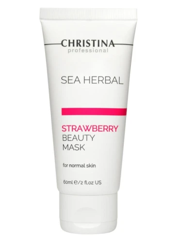 CHRISTINA Sea Herbal Beauty Mask Strawberry - Полунична маска краси для нормальної шкіри 60 мл