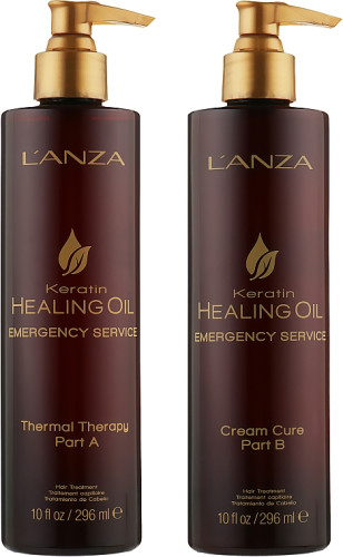 L'anza Keratin Healing Oil Emergency Service Backbar Kit - Набор для восстановления волос 29101
