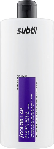 Subtil Color Lab Blond Infini Anti-Yellow Shine Shampoo - Шампунь для нейтралізації жовтизни 1000 мл
