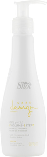 Shot Care Design Volume+ Step 2 Filler Gel Thickener - Гель-филлер уплотняющий структуру волос 150 мл