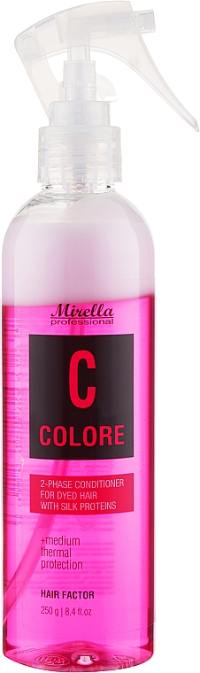 Купить Mirella Professional C Colore - Двухфазный кондиционер с термозащитой для окрашенных волос 250 мл Артикул: 000015183 Фото на весь экран №2