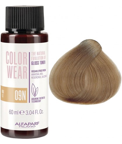 Купить Alfaparf Color Wear Liquid - Тонирующая жидкая краска 60 мл 09N - Очень светлый натуральный блондин Артикул: 000014507 Фото на весь экран №1