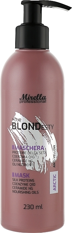 Купити Mirella Professional Your Blondesty  ARCTIC - Маска для освітленного волосся 230 мл Артикул: 000015169 Фото повноекранне №1