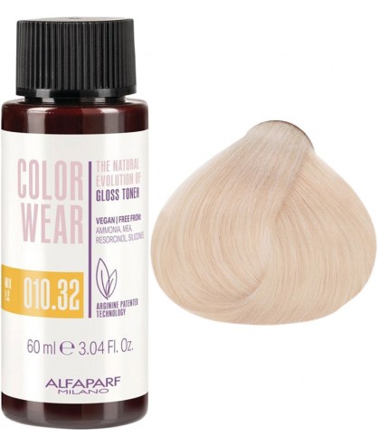 Купить Alfaparf Color Wear Liquid - Тонирующая жидкая краска 60 мл 010.32 - Самый светлый золотисто-фиолетовый блондин Артикул: 000013503 Фото на весь экран №1