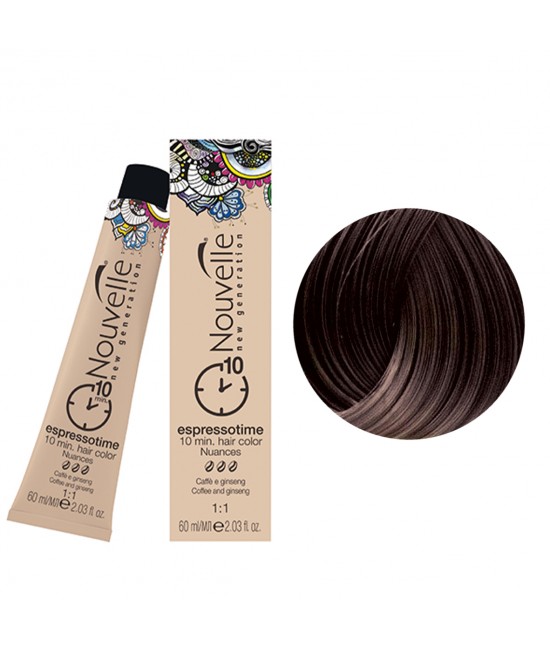 Купити Nouvelle ESPRESSOTIME Фарба для швидкого фарбування 60 мл 5 Світло-коричневий Артикул: 000015235 Фото повноекранне №1