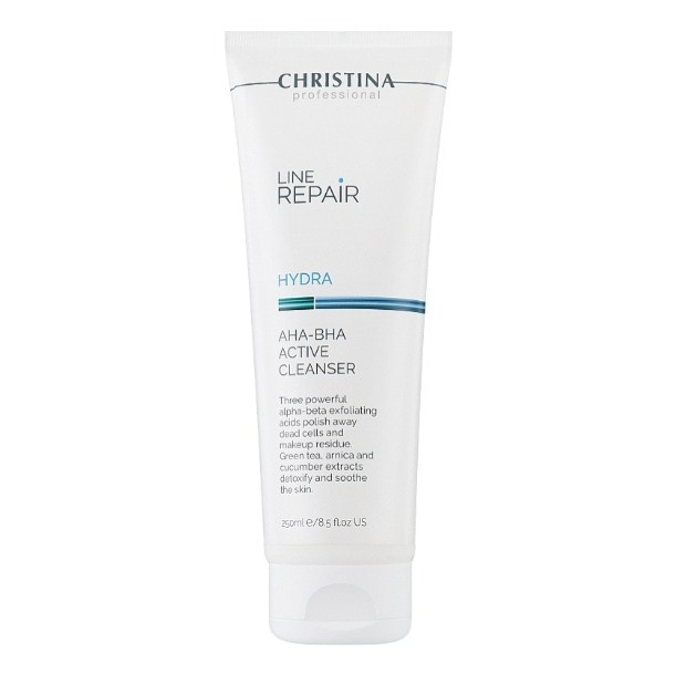 Купити CHRISTINA Line Repair Hydra AHA-BHA Active Cleanser - Очищувач для обличчя з кислотами AHA-BHA  250 мл Артикул: 000015745 Фото повноекранне №1