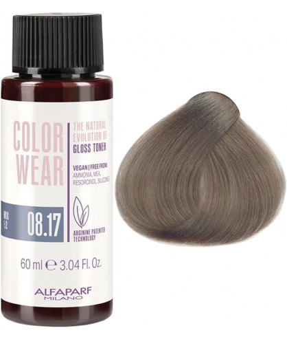 Купить Alfaparf Color Wear Liquid - Тонирующая жидкая краска 60 мл 08.17 - Светлый пепельно-матовый блонд Артикул: 000013696 Фото на весь экран №1