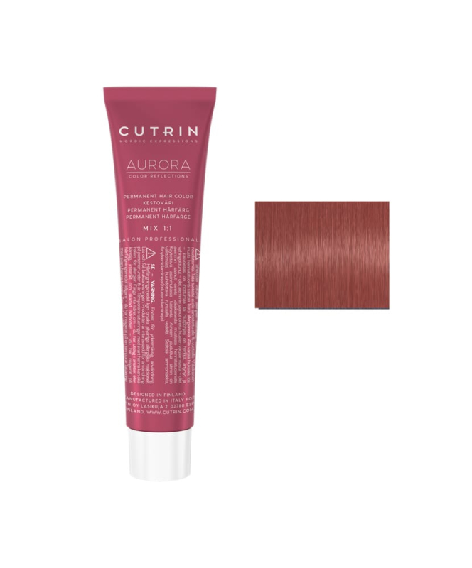 Купить Cutrin Aurora Permanent Hair Color - Краска для волос 60 мл 7R Голая роза Средний блонд Артикул: 000014488 Фото на весь экран №1