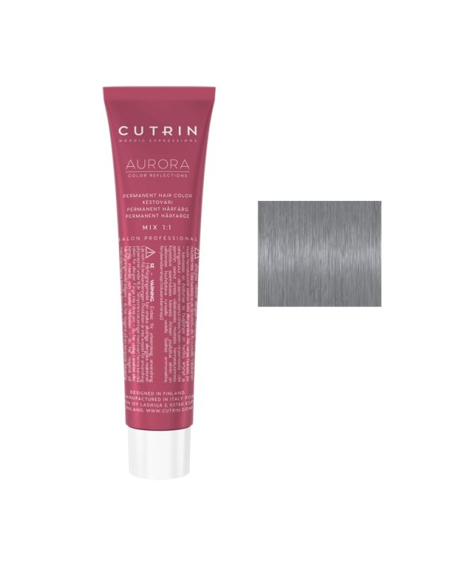 Купити Cutrin Aurora Permanent Hair Color - Фарба для волосся 60 мл 9S Морозна сталь Дуже світлий блонд Артикул: 000016596 Фото повноекранне №1